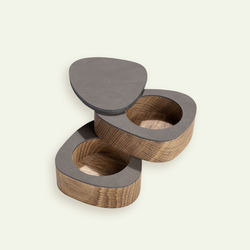 Lind DNA Curve salt og pepper sett, Caviar