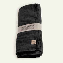 Lovely Linen Lovely duk 145 x 250 cm, Dark Grey