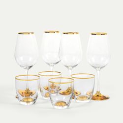 Diamond glassett 8 deler, 4 pers