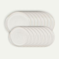 Shell tallerkensett 16 deler, 8 pers Servise Tallerkener sett
