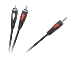 Äänikaapeli, minijack, cinch, 1,8 m, Jack 3,5 mm - 2 RCA, Cabletech Eco-Line
