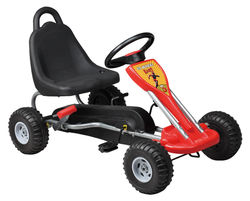 MegaLeg Pedal GoKart lapsille 3-5 vuotta, punainen