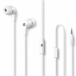 Qoltec In-Ear øretelefoner med mikrofon hvid