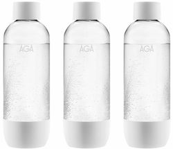 3-pk AGA AQVIA PET-flaske, 1L (hvit)