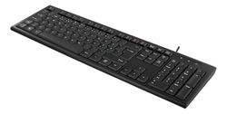 DELTACO Tastatur, nordisk layout, USB, 1,1 m kabel, svart