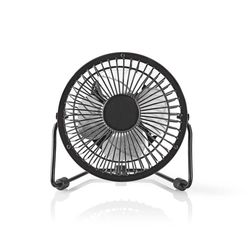 Nedis Pöytätuuletin | USB Virta | Halkaisija: 100 mm | 3 W | 1 nopeusasetus | Musta