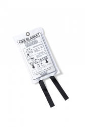 Kosta Linnewäfveri Brannteppe semsket skinn, hvit