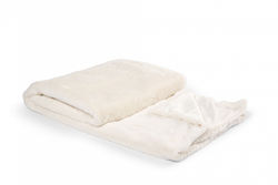 Kosta Linneväfveri Fuskpälspläd Nordby, Krämvit