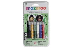 Snazaroo Ansiktsmalingspinner 6 stk, standardfarger