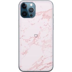Mobildeksel til Apple iPhone 12 Pro med Rosa Hjerte motiv