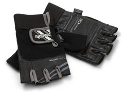 Fitnesshanske for menn, svart/grå - Størrelse L