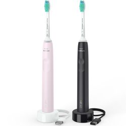 Philips Electric Toothbrush 2x Black/Pink HX3675/15