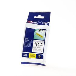 Brother Tape TZE-S241 18mm Svart på Vit