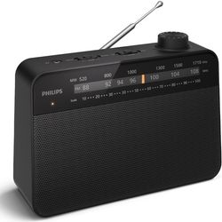 Philips Klassisk köks-radio. Nät- eller batteridrivern. Analog inställning