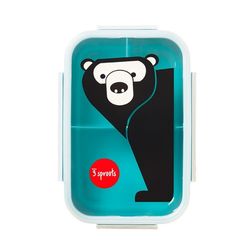 3 Sprouts Bento-eske - Teal Bear