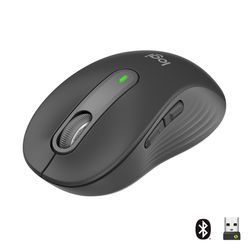 Logitech M650 Signature - Trådlös mus - Grafit