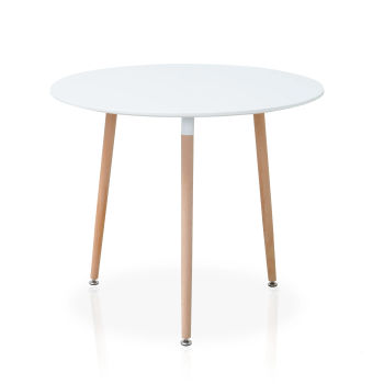Furniture Style S.L. - Mesa de Cocina/comedor Redonda Estilo Nórdico 72x60