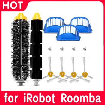 Accesorios para aspiradoras iRobot Roomba serie 500 600, piezas de repuesto, cepillo lateral, filtro HEPA copatible