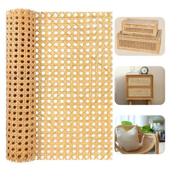 Correas de mimbre de caña de 40-45cm de ancho, adecuadas para proyectos de caña, usadas para muebles, sillas, armarios, malla de ratán Diy
