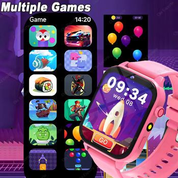 Más de 100 juegos SmartWatch chico pantalla HD iluminación música reloj inteligente niño niña regalo niños Smartwatch para IOS Android 2025 nuevo