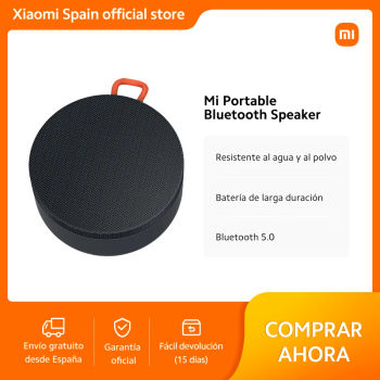 Official |Mi Portable Bluetooth Speaker ,Resistente al agua y al polvo ,Batería de larga duración |,Bluetooth 5.0
