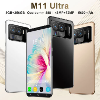 Смартфон глобальная версия M11 Ultra, 5,8 дюйма, 64 ГБ/128 ГБ, 48 + 72 Мп, десять ядер, Qualcomm888 + две SIM-карты + Micro SD, разблокировка по лицу