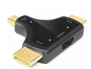 Адаптер POWERMASTER MINI DP + HDMI в HDMI, двухсторонний коннектор, конвертер для телефона, планшета, планшетов, планшетов