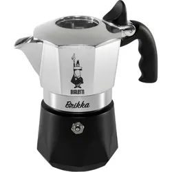 BIALETTI Teebereiter New Brikka 2023 2TZ schwarz|silberfarben