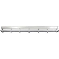 Led-Deckenleuchte , Grau , Kunststoff , 26 mm , 6.2x5.2x156.8 cm , LED-Leuchtmittel austauschbar , Lampen & Leuchten, LED Beleuchtung, LED-Deckenleuchten