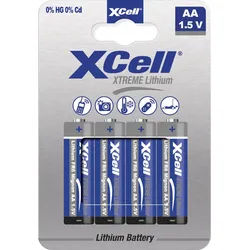 AA, Mignon Lithium Batterie, XTREME Lithium Batterie FR6, L91 1,5V 4er Blister