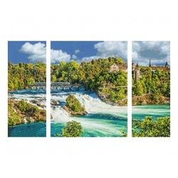 Naturschauspiel Rheinfall Malen nach Zahlen