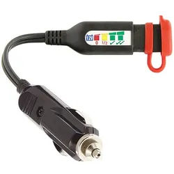 OPTIMATE Batteriestatus-Monitor mit Stecker für Autosteckdose (No.126)