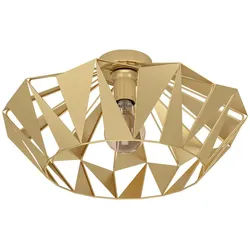 Eglo Deckenleuchte , Goldfarben , Metall , 23.5 cm , Lampen & Leuchten, Innenbeleuchtung, Deckenleuchten, Deckenleuchten
