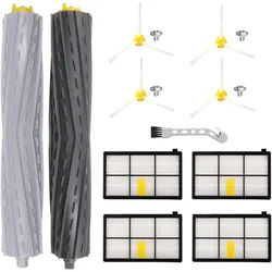 MSM Saugroboter Zubehör-Set Ersatzteile Bürsten Filter Für iRobot Roomba 800 900 Serie, Zubehör für iRobot Roomba 860, iRobot Roomba 865, iRobot Roomba 866, iRobot Roomba 870, iRobot Roomba 871, iRobot Roomba 875, iRobot Roomba 876, iRobot Roomba 880, iRobot Roomba 886, iRobot Roomba 896, iRobot Roomba 960, iRobot Roomba 966, iRobot Roomba 971, iRobot Roomba 976, iRobot Roomba 980, iRobot Roomba 981 schwarz