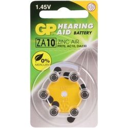 ZA10 GP Zink-Luft Hörgerätebatterie 1,4V 6 Stück
