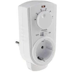 ChiliTec Steckdosen-Thermostat "ST-35 ana" max. 3500W, 5-30°C, AUS/AUTO, 230V