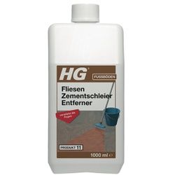 HG Produkt 11, Fliesen Zementschleier Entferner, Zementschleierentferner für Fliesen und Steinplatten aller Art, 1 Liter - Flasche