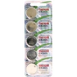 Maxell CR2025 Lithium Batterie IEC CR2025, 5er Set
