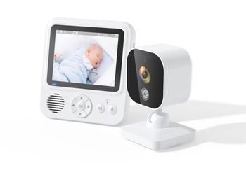 INF Videomonitor med kamera 2.4G-överföring, babyvakt med 2-vägsljud, infrarött mörkerseende