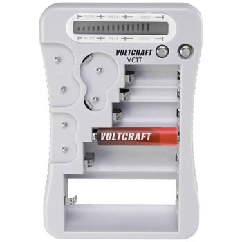 VOLTCRAFT Batteritestare VC1T Mätområde (batteritestare) 1,5 V, 3 V, 6 V, 9 V Batteri VC-12613270