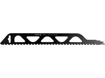 Yato YT-33950, Frem- og tilbakegående sagblad, Keramisk, Betong, Karbid, Sort, Rustfritt stål, 45,5 cm, 1 stykker
