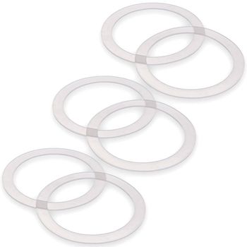 Sett med 6 utskiftbare silikonpakninger, 11 cm diameter