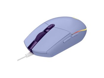 Logitech Gaming Mouse G203 LIGHTSYNC - Mus - optisk - 6 knapper - kablet - USB - lilla - for Komplett Epic Gaming PC a125