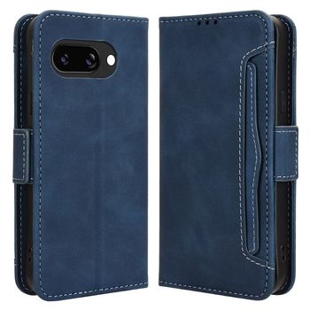 Lommebok-etui i moderne skinn-design Google Pixel 9a - Blå
