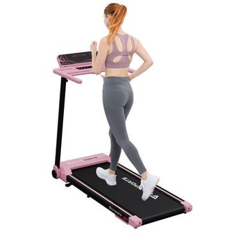 Fällbar och lutande löparband upp till 7.7%. WP9-1400W-12KM/H, APP, Bluetooth. Svart med Rosa