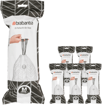 Brabantia Vuilniszakken Code M - 60 Liter (120 stuks)