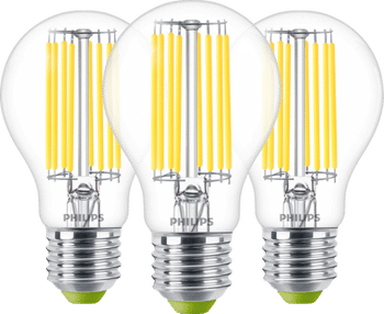 Philips LED Filament lamp - 4W - E27 - warm wit licht 3-pack