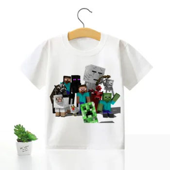 Mineur artisanat Pixel enfants T-Shirt mignon Anime filles garçons t-shirts chemise à manches courtes hauts t-shirts vêtements enfants cadeaux d'anniversaire