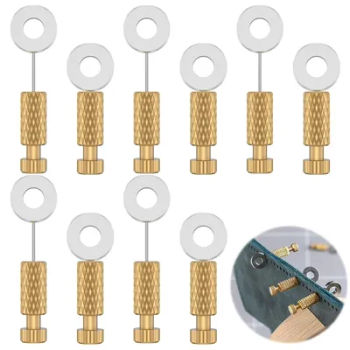 4PCS Leather Suture Positioning Needles Handmade DIY Leathercraft Located Needles Tools Stitching Fixed Needles for Leather