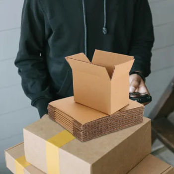 10 Pcs Corrugated Cardboard Boxes,Sturdy Shipping Boxes for Packing Books & Moving,Protective Mailer Packaging Boxes Home Movers